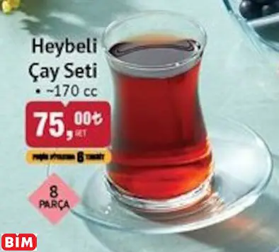 PAŞABAHÇE HEYBELİ ÇAY SETİ